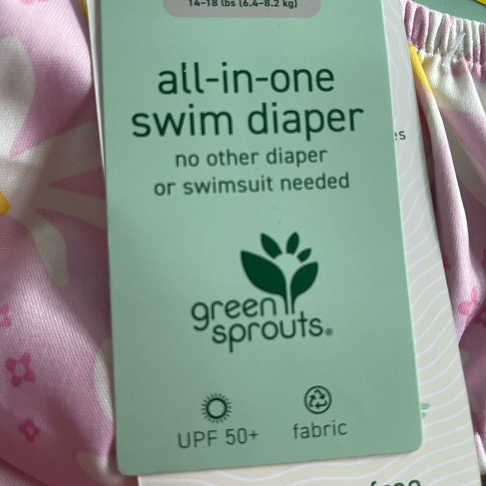 Green Sprouts Girls all-in-one swim diaper
no other diaper/swimsuit needed 6 mon - Picture 5 of 8